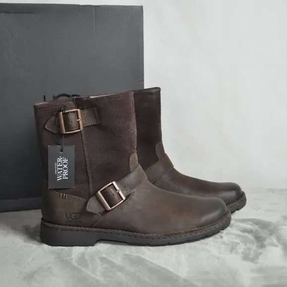 Men’s size 8 winter UGG Messner boots UGG Messner Biker Pull on Boots 1007797 | eBay main image 2